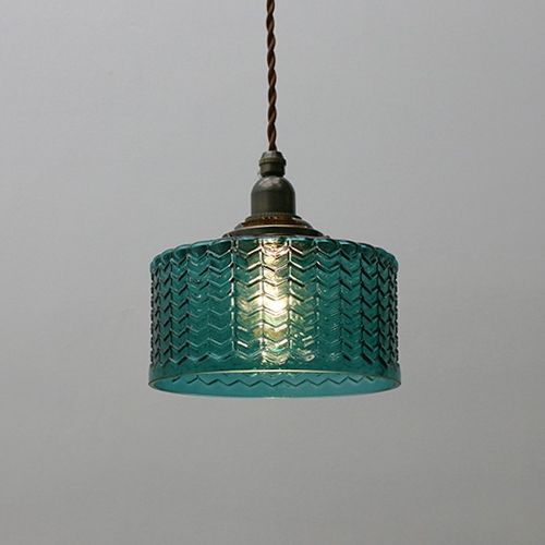 Moderne stilvolle blaue Glas-Pendelleuchte Mini farbige Glas 1-flammige