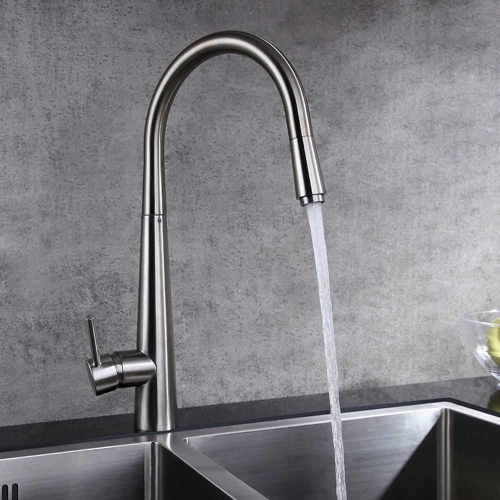 Grifo Mezclador de Cocina con Rociador Extensible,monocomando