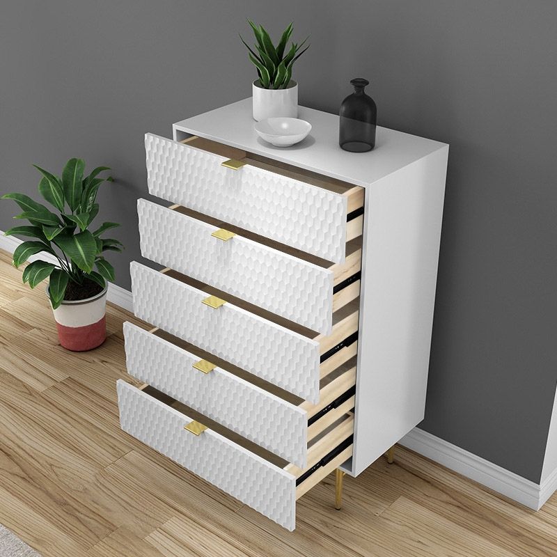 Cómoda Moderna Estilo Siglo Medio de Madera Maciza Y Manufacturada con