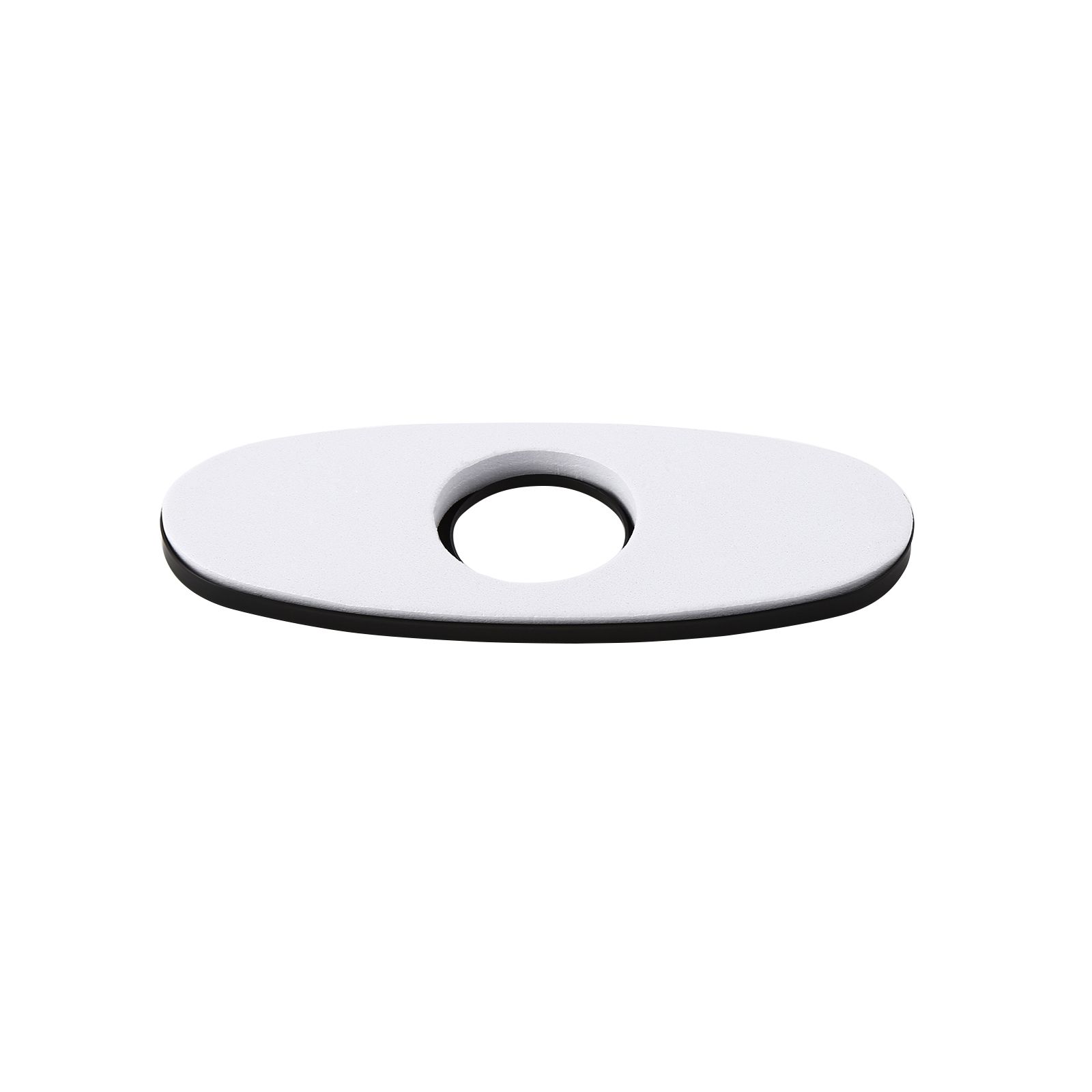 Faucet Deck Plate Escutcheon for 1Hole Faucet Installation Matte Black Finish