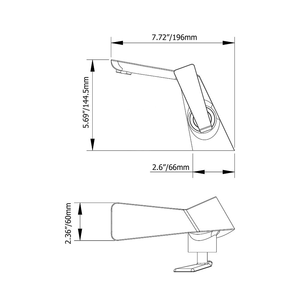Moderner Einloch-Einhebel-Messing-Waschbecken-Hahn in poliertem Ch