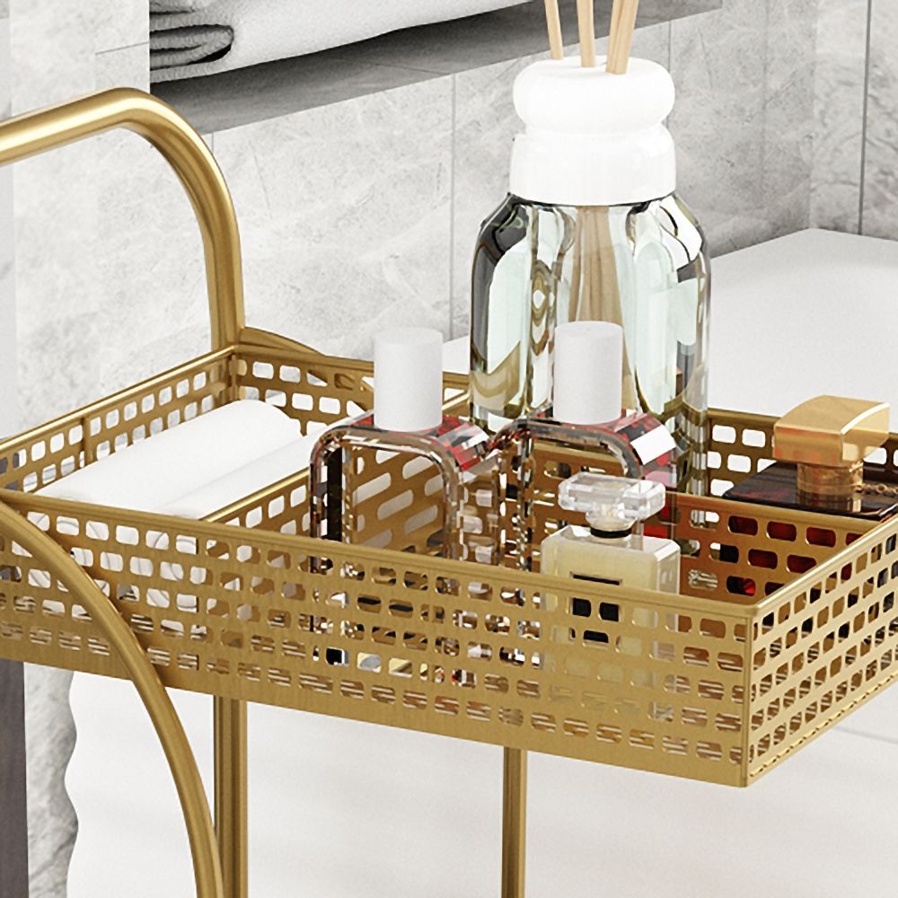 3 Tier Rolling Cart Storage Pantry Cart with Lockable Wheels