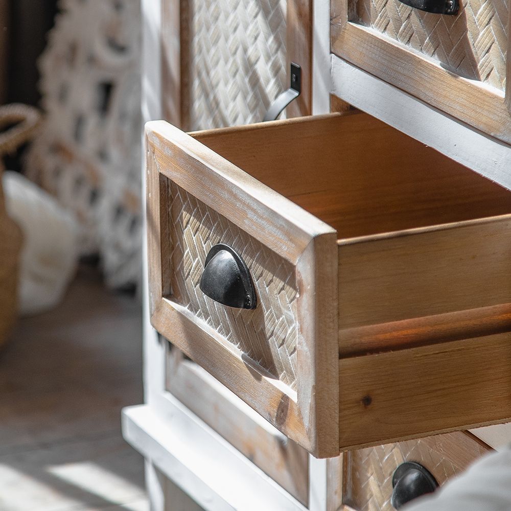 Vintage Rustic Entryway Distressed White Tall with Door