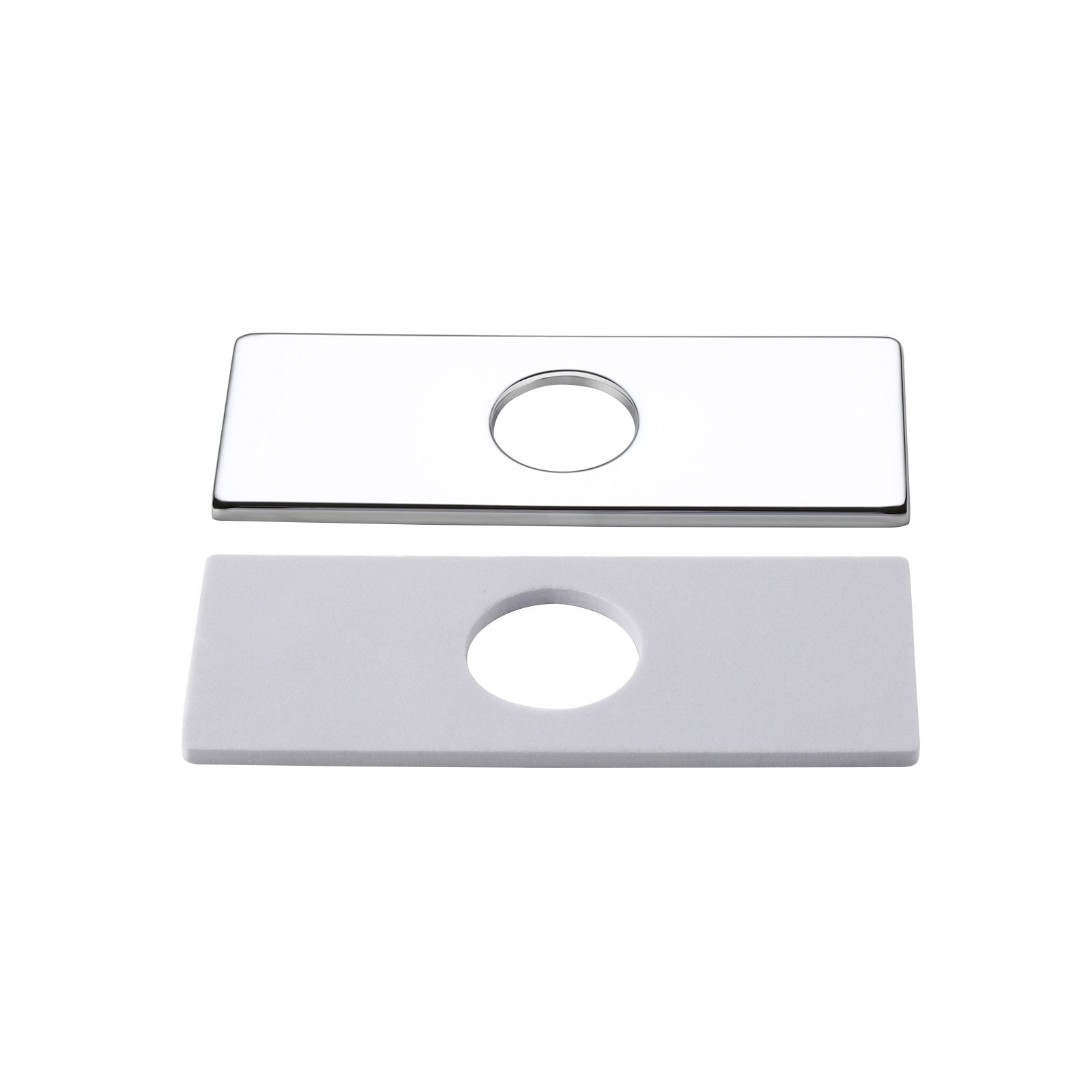Square Escutcheon Plate Bathroom Vanity Sink Faucet Hole Cover Deck
