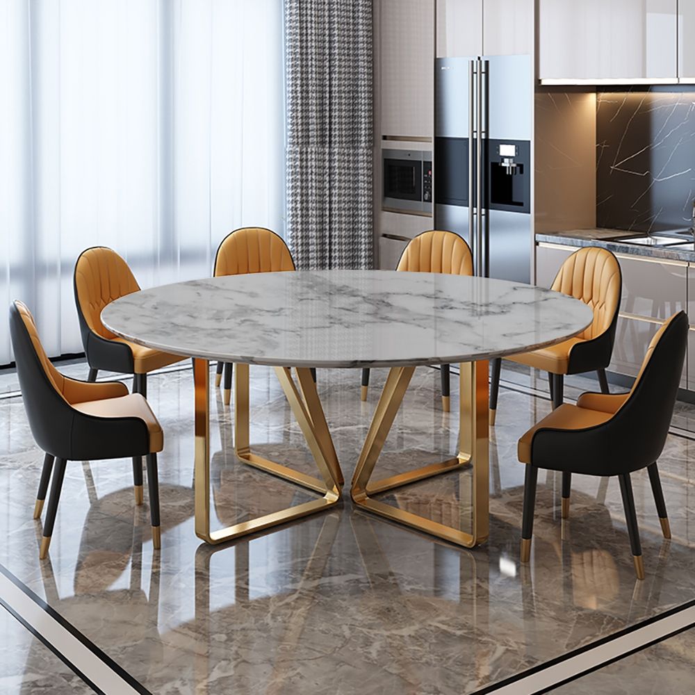 Contemporary marble top dining tables for chic entertaining