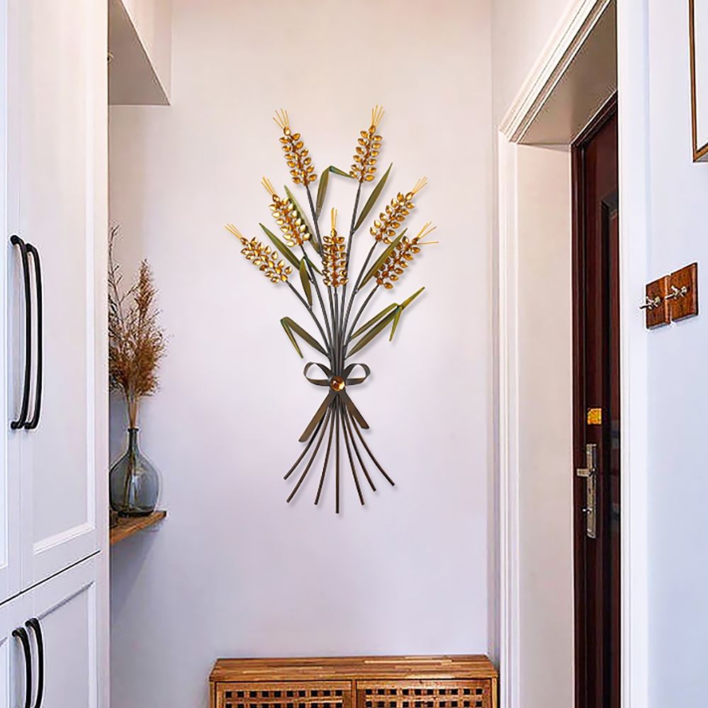 Metal Wheat Farmhouse Home Wall Decor