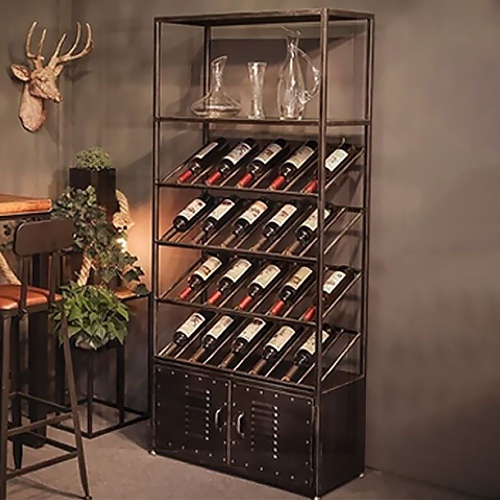 800mm Industrial Wine Wine Rack Unit for Home Bar
