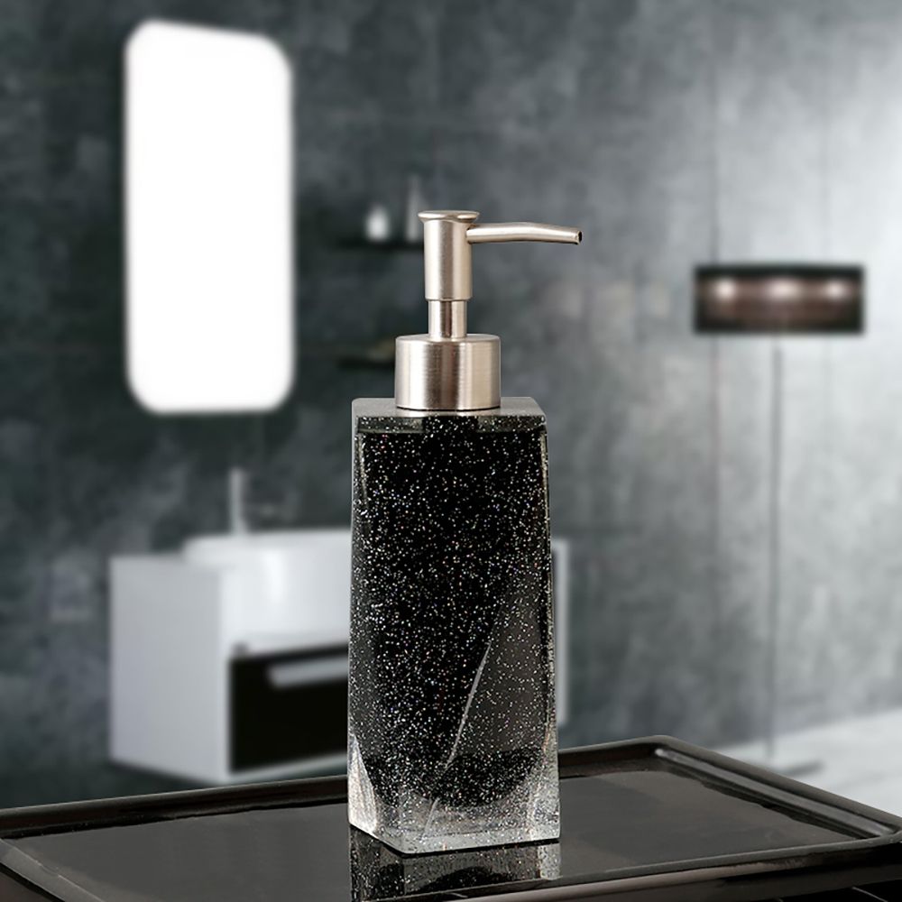 Nordic Black 5Piece Countertop Bathroom Accessories Set