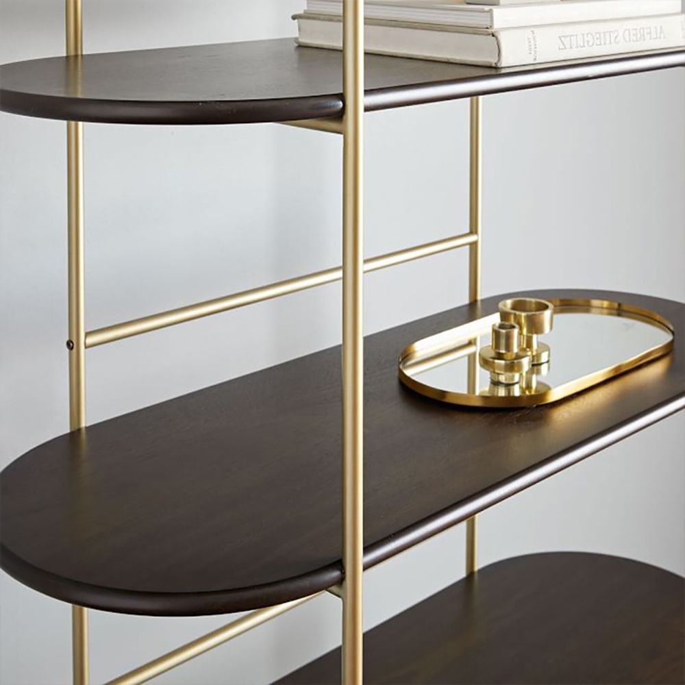 70 9 Contemporary 5 Tiered Etagere Bookshelf In Gold White Black   Ed9c224a0c8743acb0289200c6d4d220 