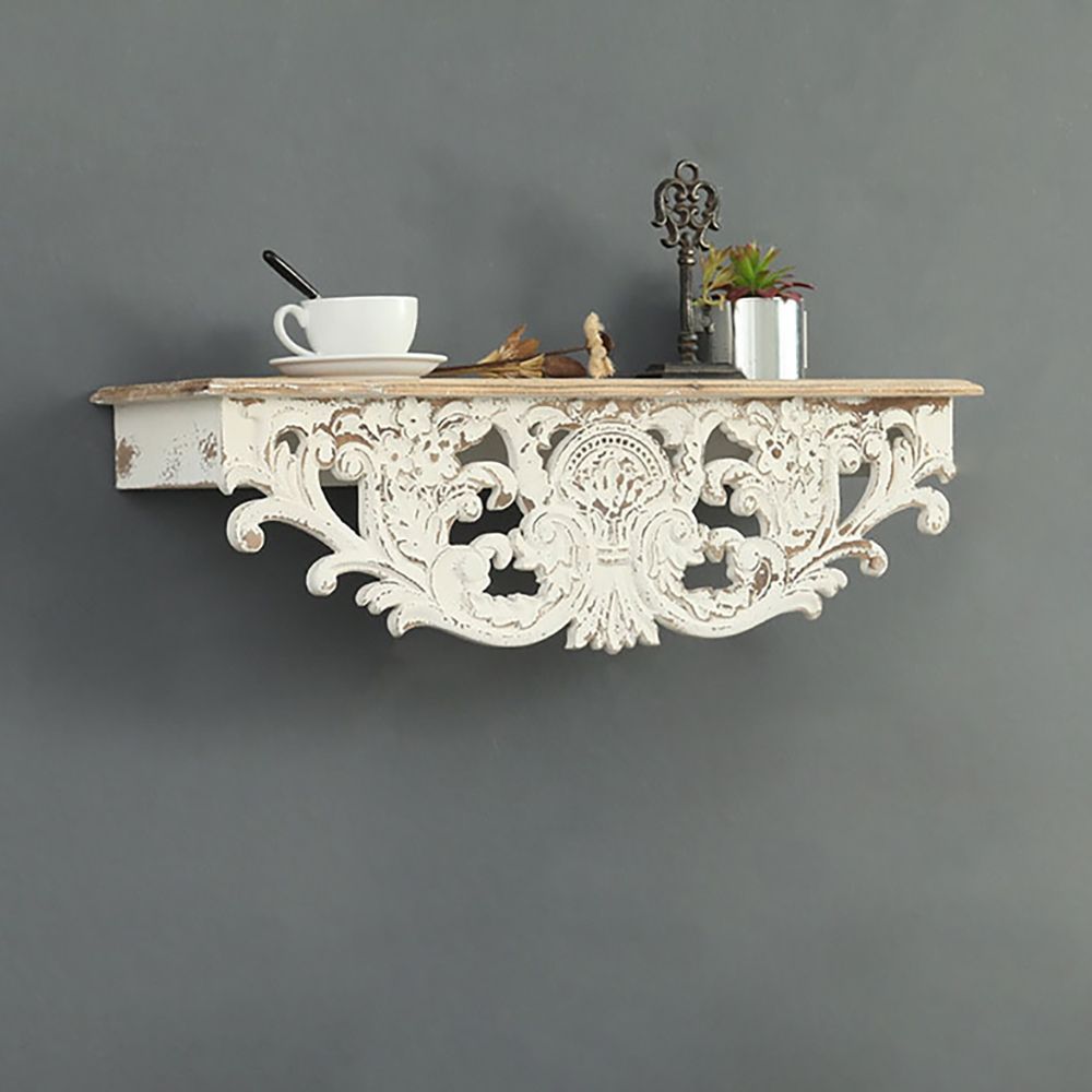 Vintage Floating Shelf Wooden Decor Art Wall Shelf