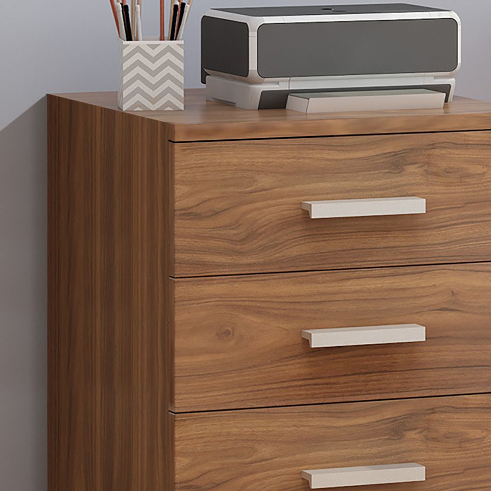 Modern Black File Minimalist 3Drawer Universal Wheels