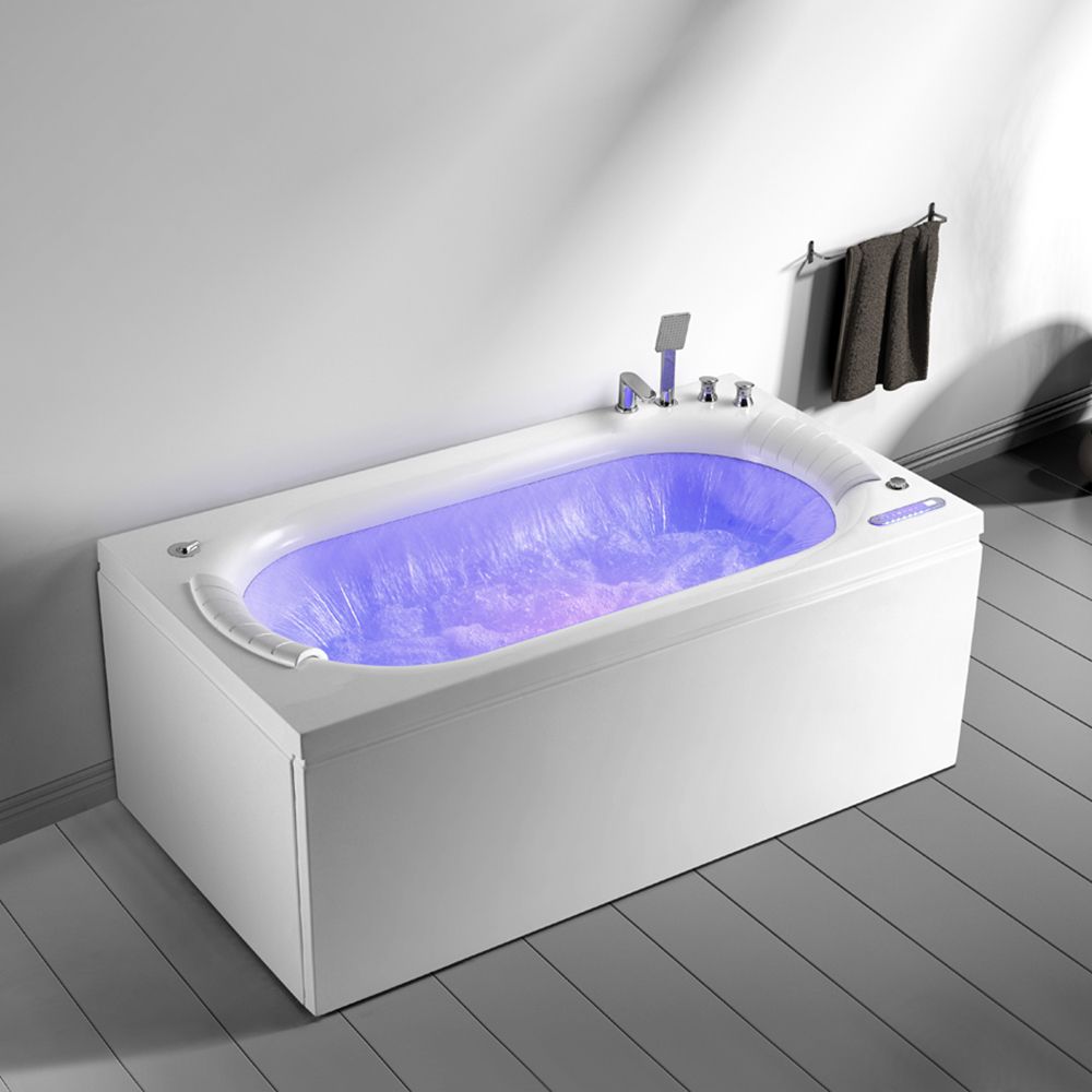 70" LED Acrylic Rectangular Whirlpool Water Massage 3 Sided Apron