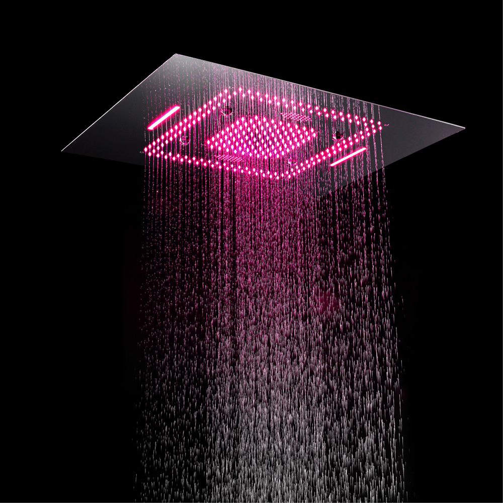 3 Function Ceiling Embedded Showerhead Bathroom Shower Music Speaker