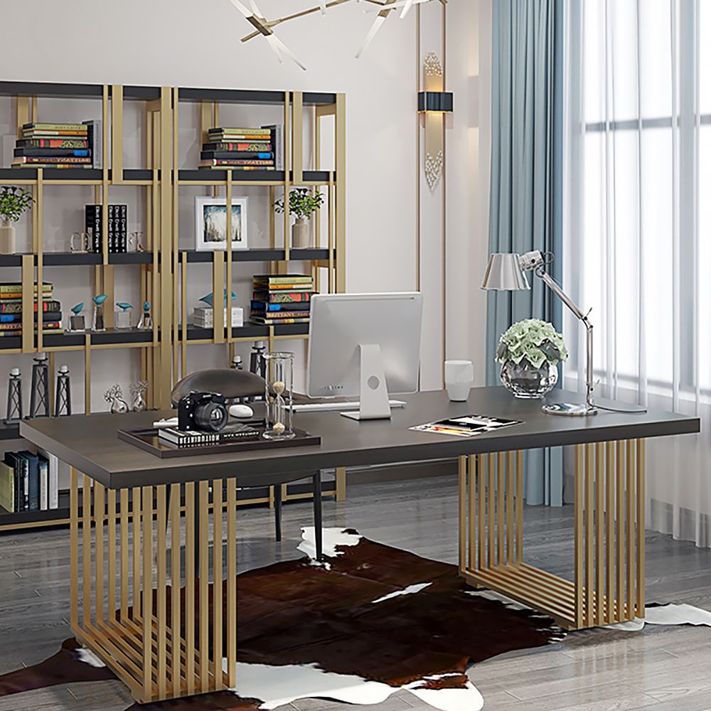 Escritorio rectangular para oficina en casa de 55 pulgadas con tablero