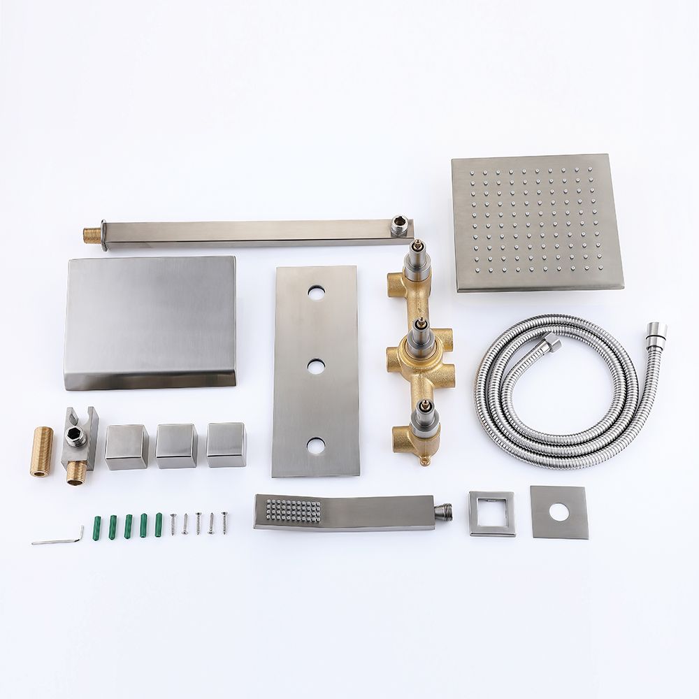 Sistema de Ducha de Lluvia con Ducha de Mano Grifo de Bañera Chorro
