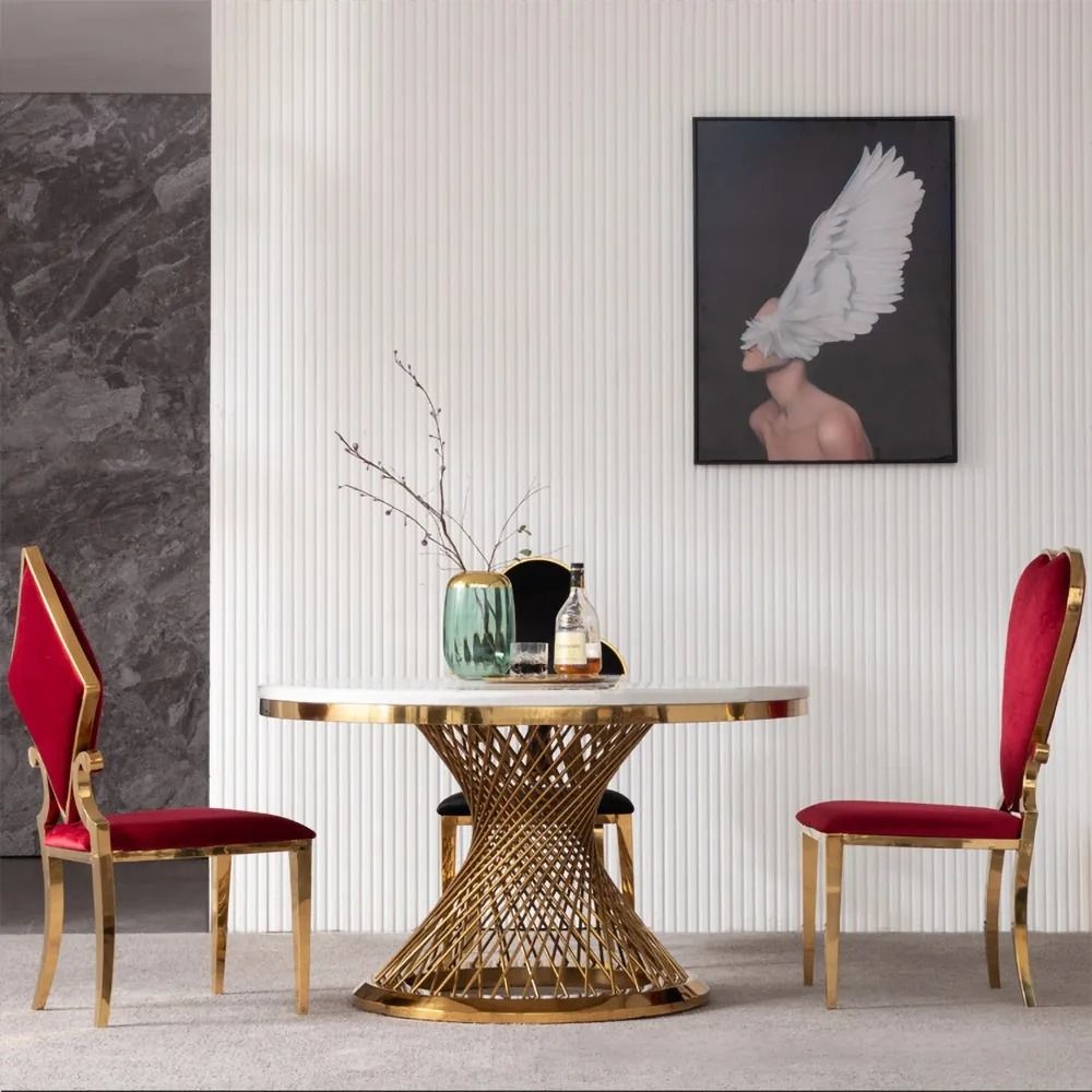 Modern Dining Chairs Side Chairs Velvet Upholstered Dining Chair with