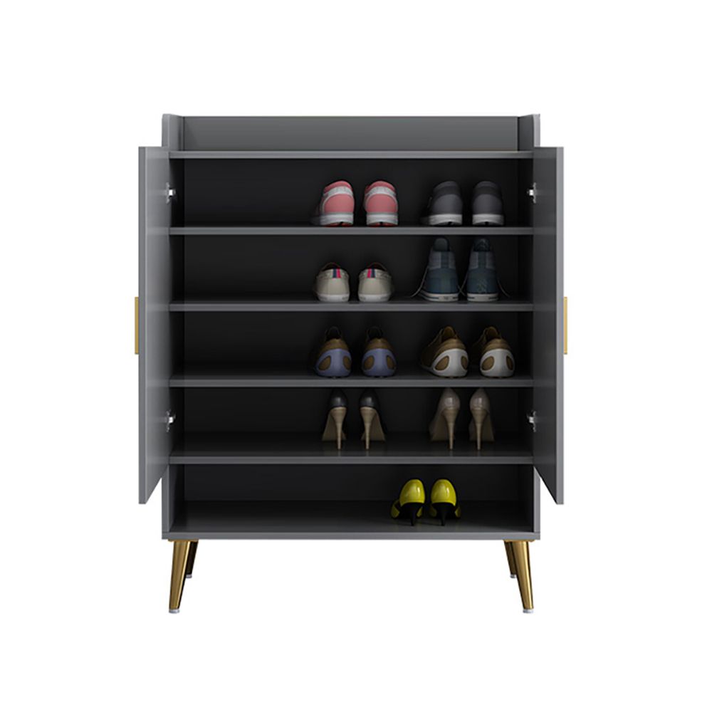 Nordic Gray Shoe 4 Shelves Entryway Shoe