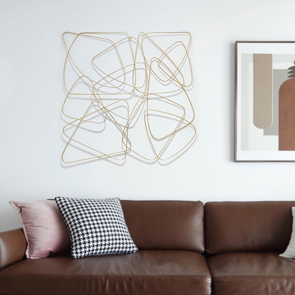 Abstract 3D Metal Wall Decor Modern Home Art