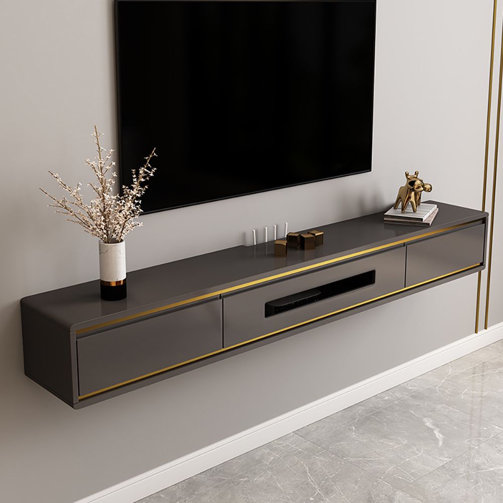 1800mm Grey TV Stand Postmodern Minimalist Floating Media Console with