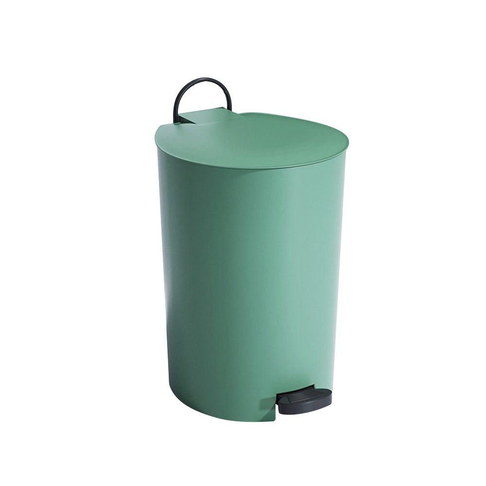 Stylish Office Living Room Garbage Step On Trash Can 2.64 GallonGreen
