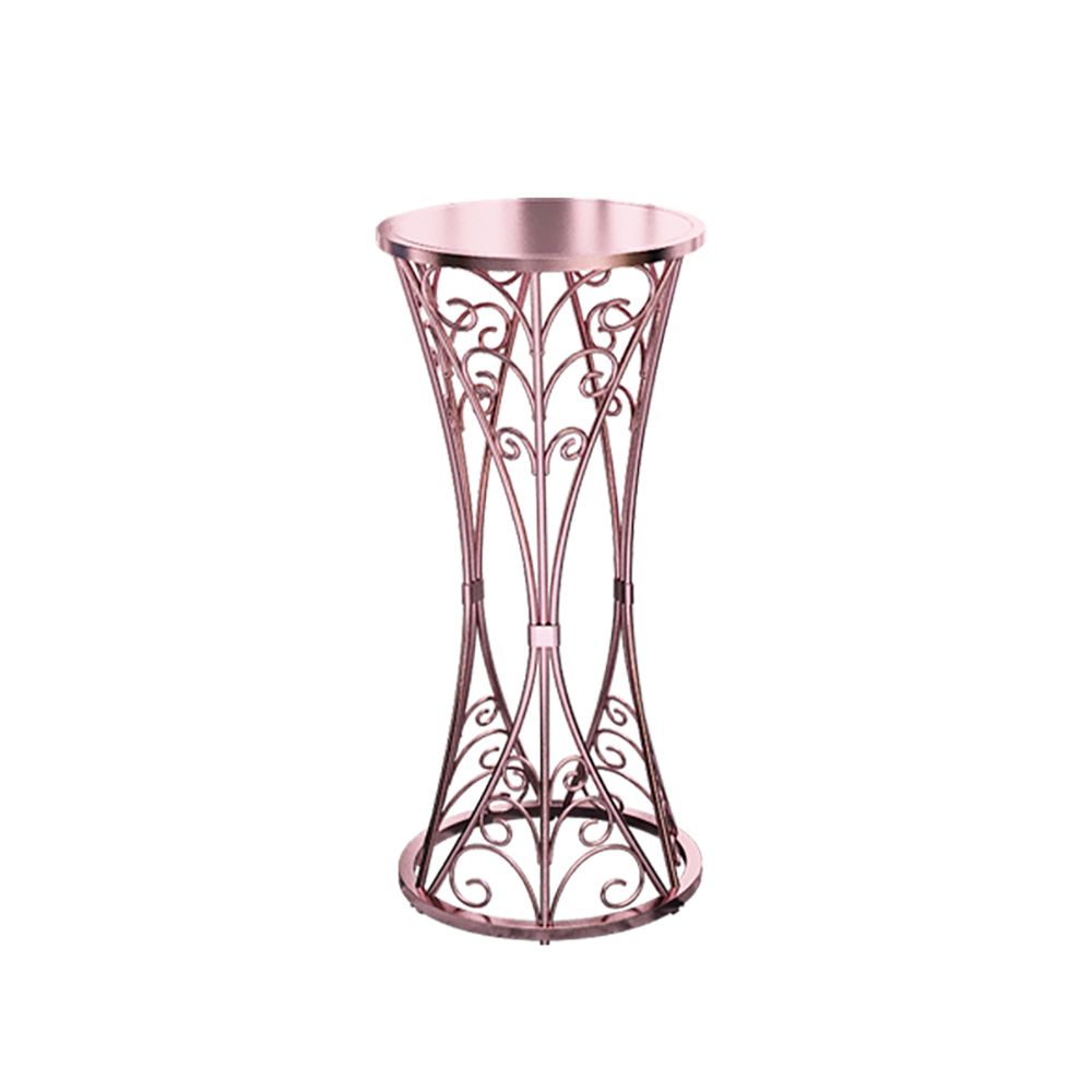 Unique Hollow Plant Stand Flower Rack in Rose Gold