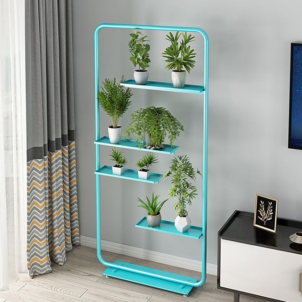 Modern Plant Stand Flower Divider in Blue