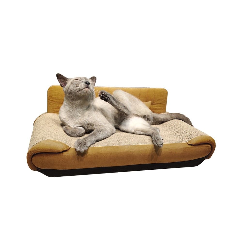 23.6" ChaiseStyle Cat Sofa Bed Cat Chaise Lounge Corrugated Board for