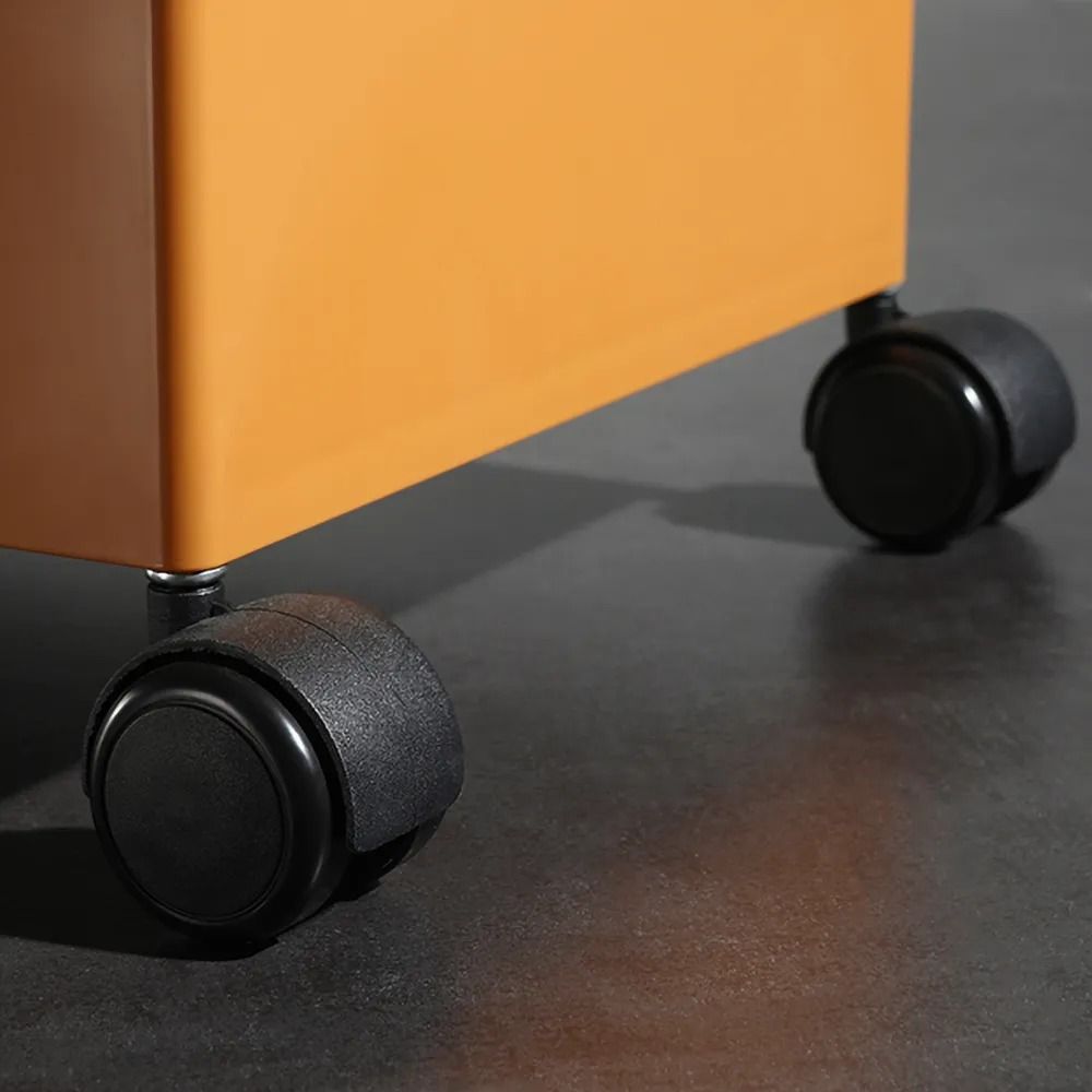 Modern Swivel Nightstand 360 Degree Rotating Multilayer Movable Bedside Table with 5 Drawers in