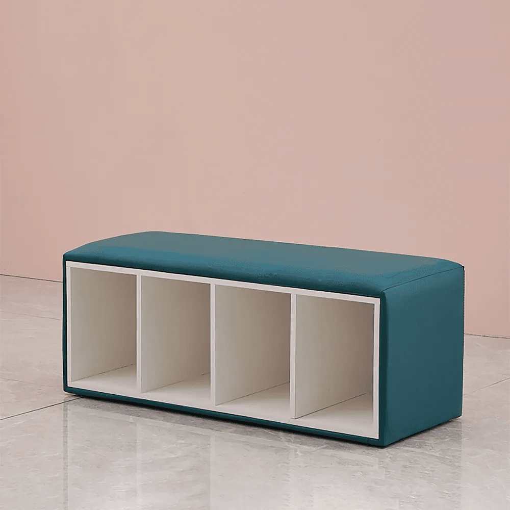 Blue Modern Shoe Storage Cubby Entryway Shoe Rack Large Small Size Options