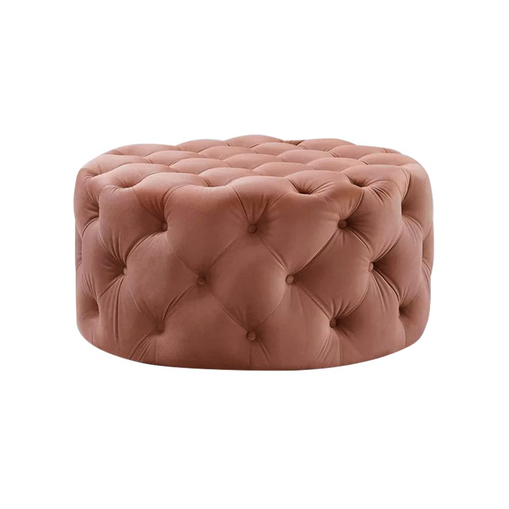 Tufted Ottoman Pink Velvet Ottoman Coffee Table Tufted Cocktail Ottoman