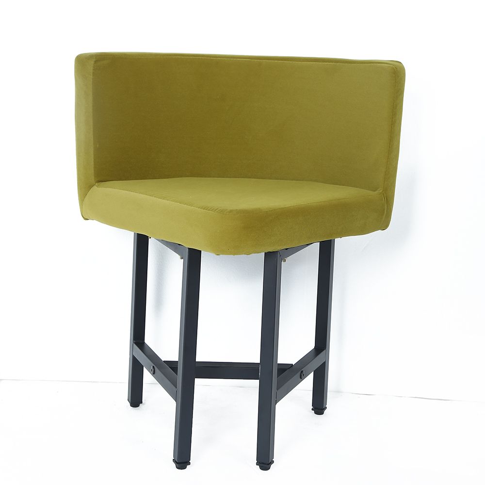 39.4" Round Wooden Small Dining Table Set 4 Upholstered Chairs for Nook