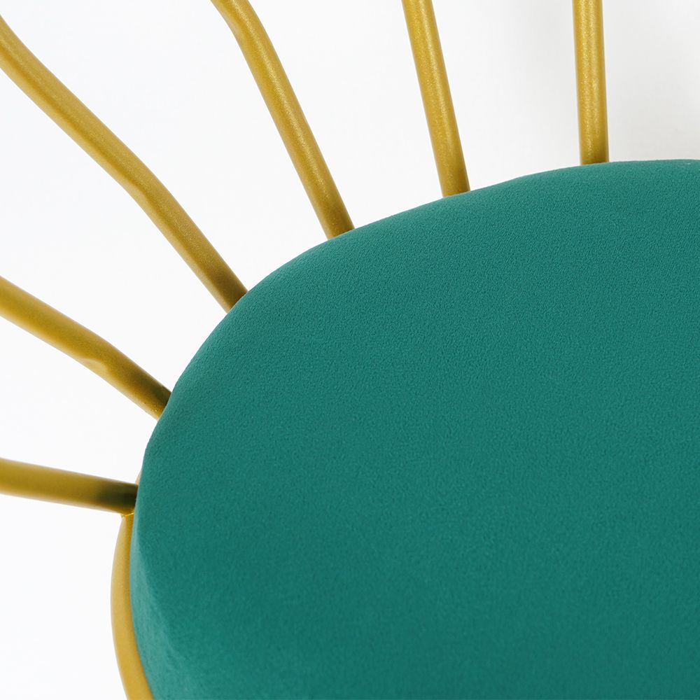 Bar Stool Bar Height Bar Stool with Backrest Velvet Upholstery Set of 2