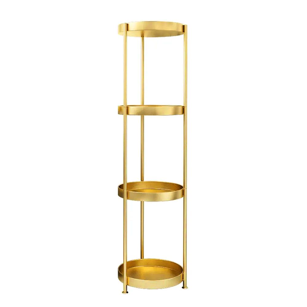4Tier Modern FreeStanding Bathroom Shelf in Gold