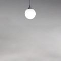 Trendy Contemporary 1-Light Globe Glass Shade Mini Pendant Light Adjustable in White