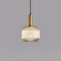 Minimalist Stylish 1-Light Gold Metal Lantern-Shaped Pendant Light Style A