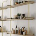 3-Tier Luxury Floating Shelves Wooden Wall Shelf