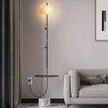 Modern Plug-in Black/White Wall Sconce Globe Shade Indoor Wall Light