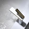 White and Gold Monobloc Single Lever Handle Solid Brass Bathroom Basin Mixer Tap