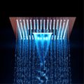 16" Square Ceiling Showerheads 3 Function 304 Stainless Steel Bathroom LED Shower Head