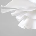 White Acrylic Pendant Light Chandelier in Flower Shape