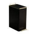 10 Litre Rectangular Pedal Recycling Bin Odor-Free with Portable Handle