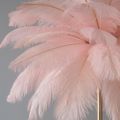 Pink Feather Gold Table Lamp Unique Modern Style