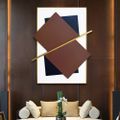 Modern Light Luxury Geometric Abstract Patterns Hanging Metal Wall Decor