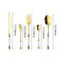 60 Pieces Stainless Steel Flatware Set with Ceramic Coated Handle, Service for 12