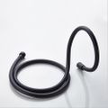 Modern PVC 1500mm Matte Black Smooth Flexible Rubber Hand Shower Hose