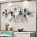 Modern Minimalist 3D Hollow-out Metal Leaves Classic Fashion Wall Decor