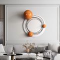 3D Modern Round Abstract Metal Wall Decor Creative Hanging Art