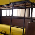 Modern Yellow Folding Wood Bunk Bed Sleeper Convertible Sofa Bed Pillows Included