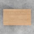 Farmhouse Wood Coffee Table Rectangle-shaped in Natural Rustic