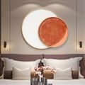 3D Geometric Metal Wall Decor Oversized Overlapping Round Home Art